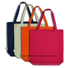 OEM -производители логотип с печеночной рекламной рекламой красочная хлопковая холст сумка для ручной сумки